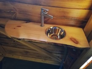 Waschbecken im Badezimmer des Driftholt 3